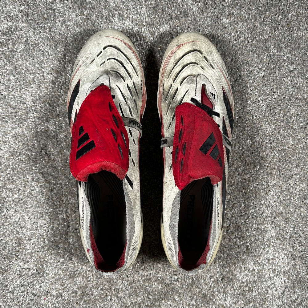 Adidas Predator Elite FT FG Soccer Cleats White Red Black ID8968 Mens 8.5 - Picture 9 of 9